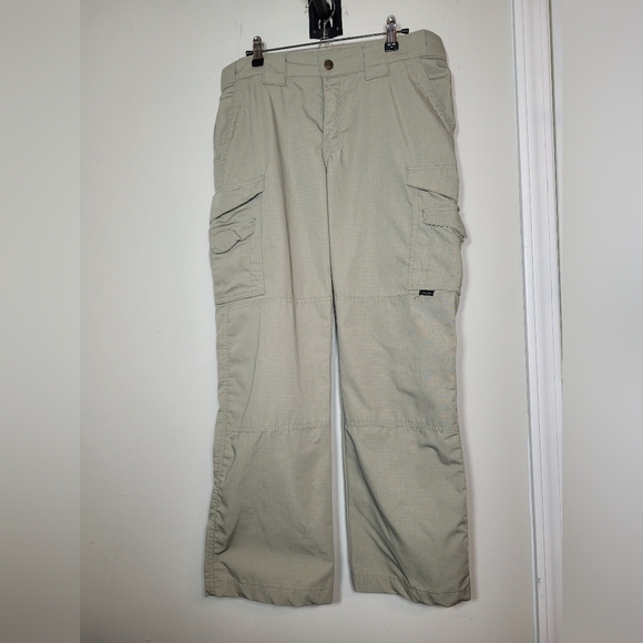 Tru-Spec Beige Tactical Rip Stop Cargo Pants sz 8 / 30 - Picture 1 of 10